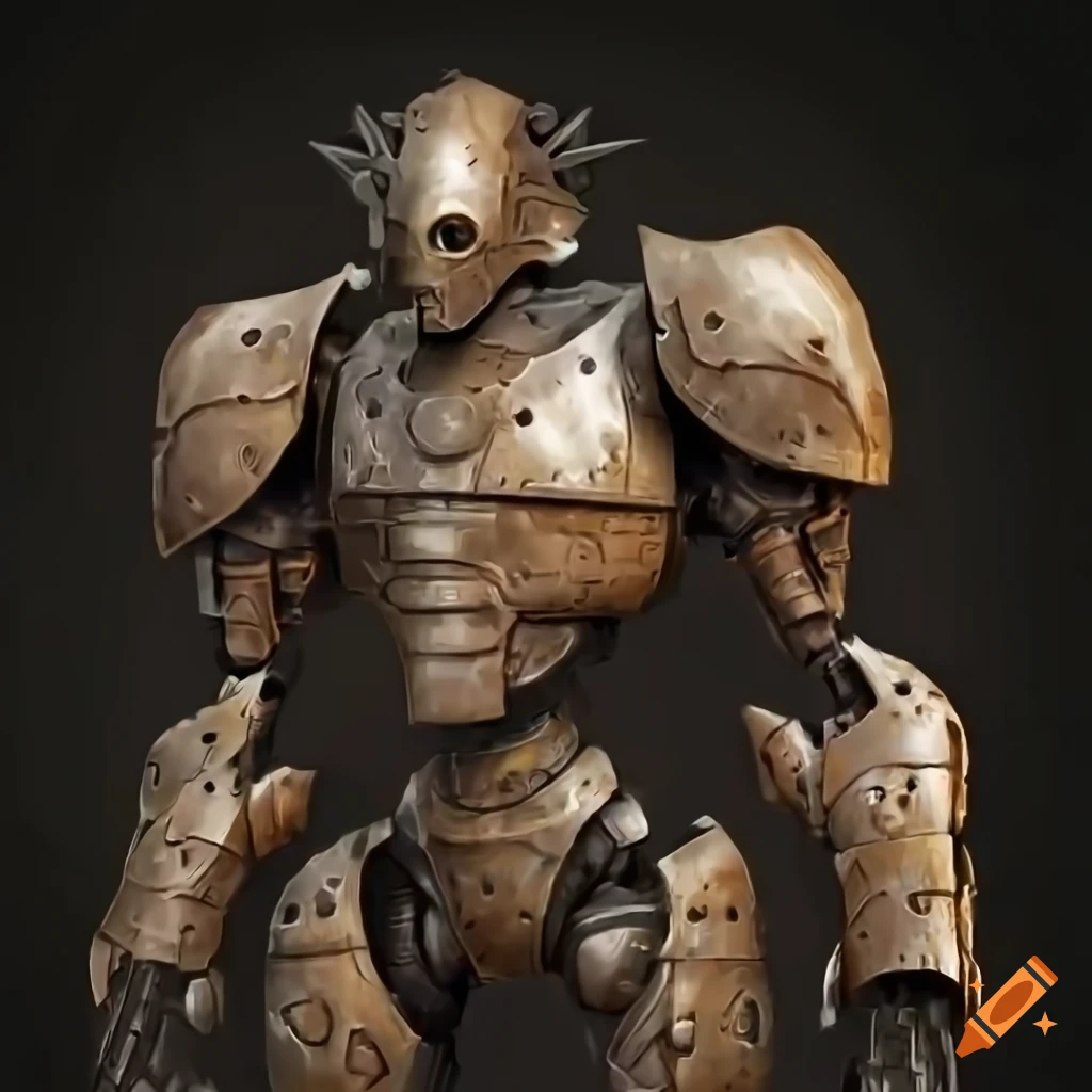 ultrarealistic warforged inspired by ABC warrior