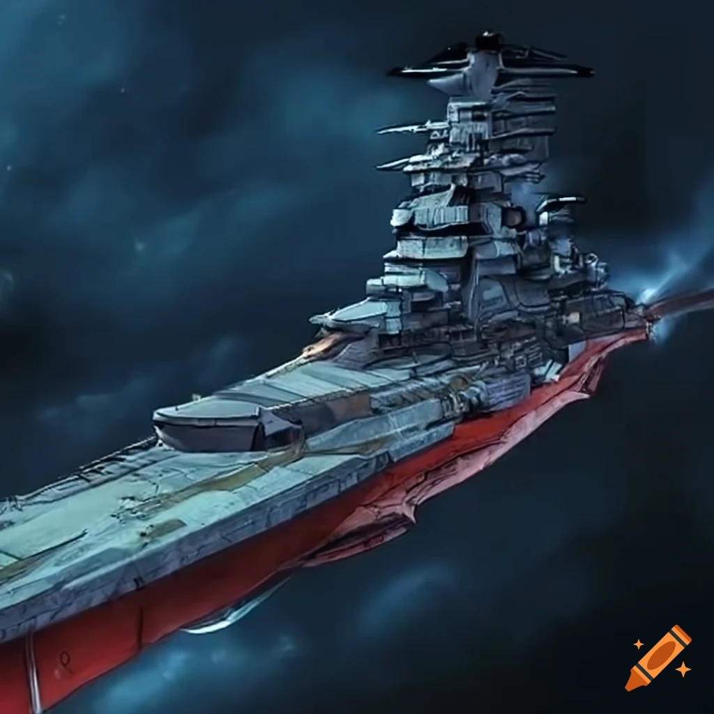 Image of space battleship yamato on Craiyon