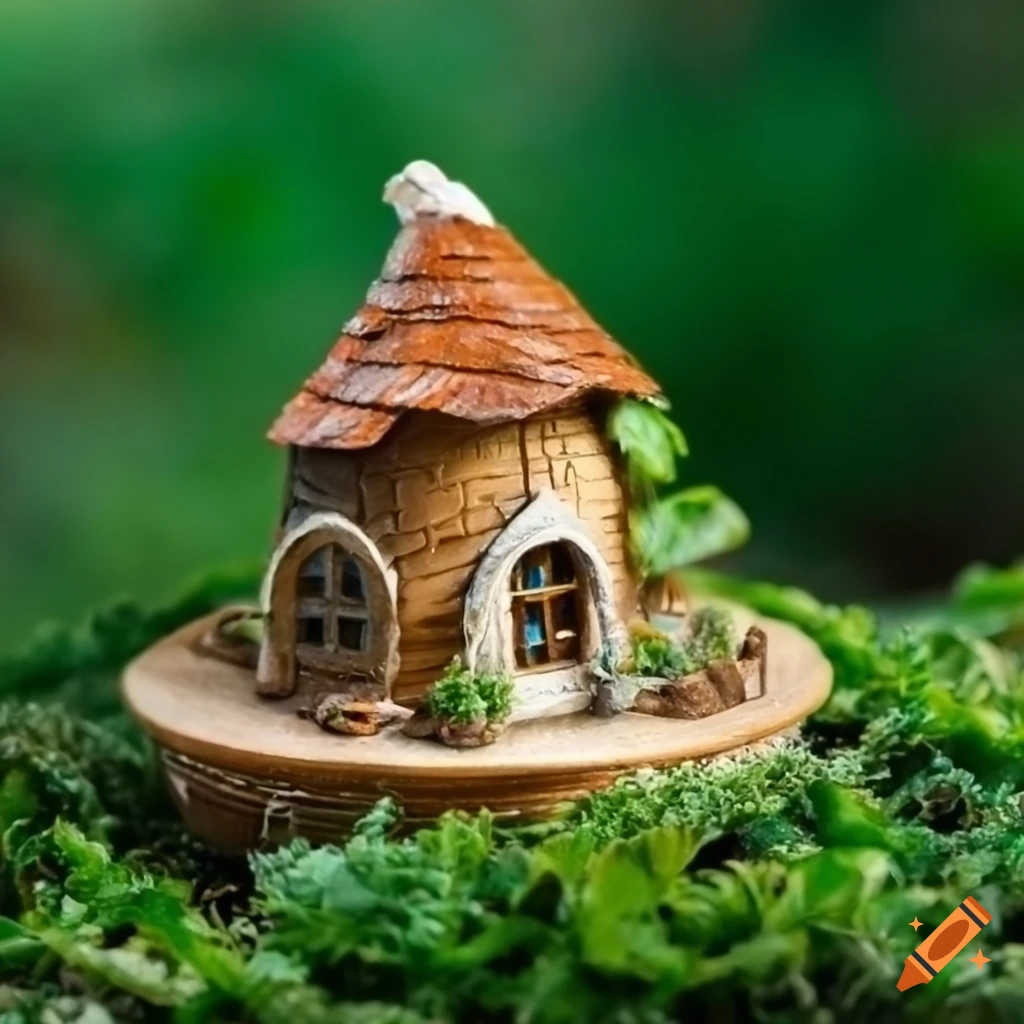 detailed-fairy-house-inside-a-pot-with-plants-on-craiyon