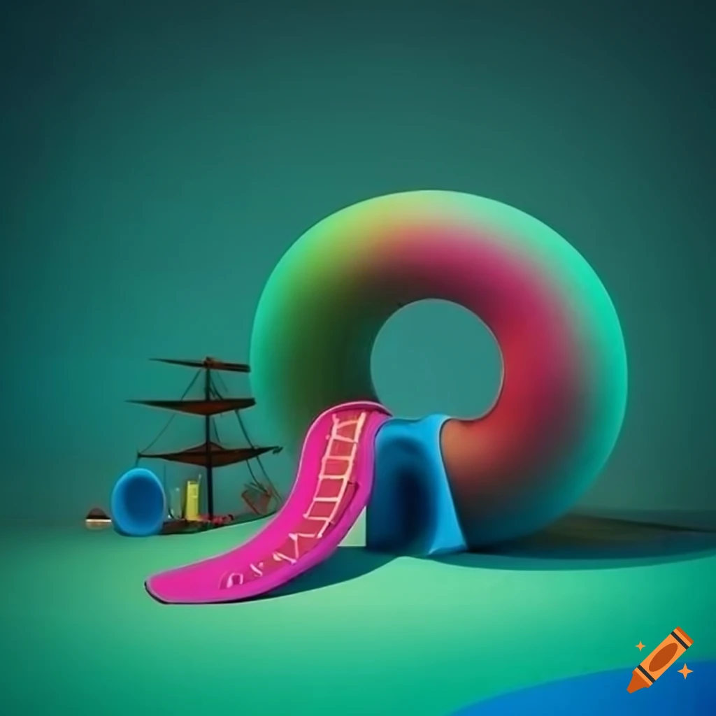 Colorful and surreal playground