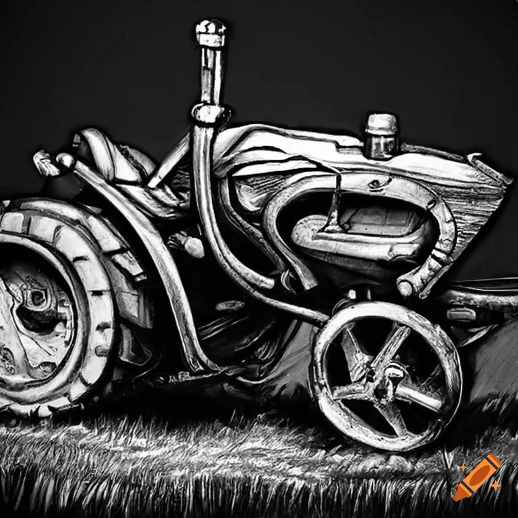 Power tiller in action