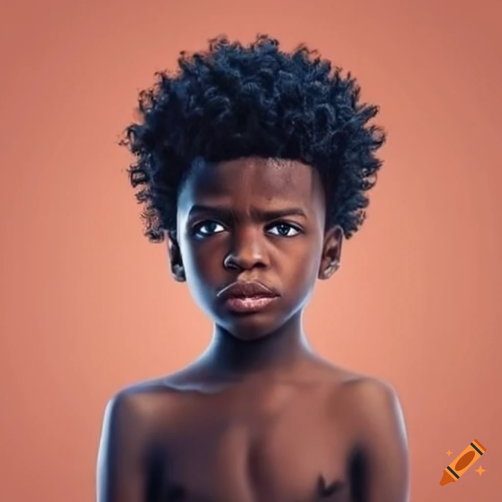 portrait of a young black boy