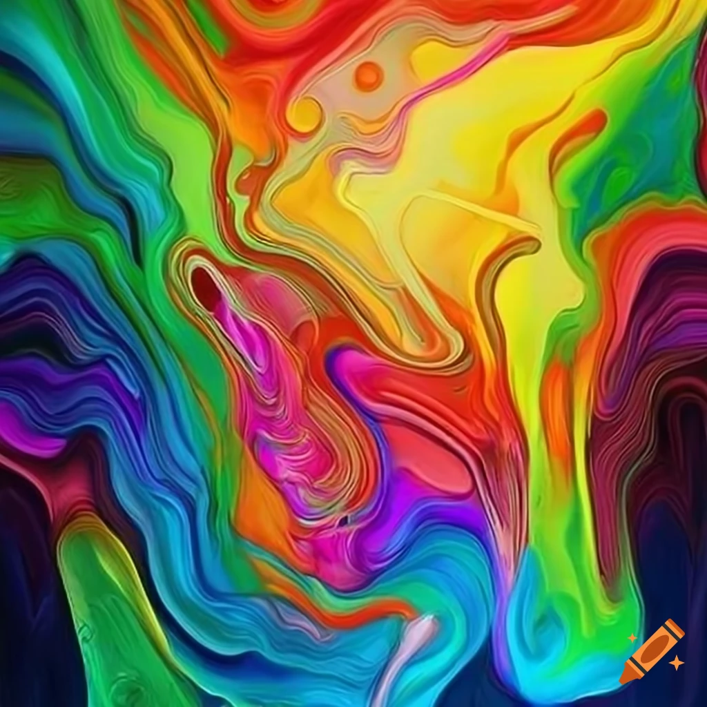 Colorful abstract artwork on Craiyon