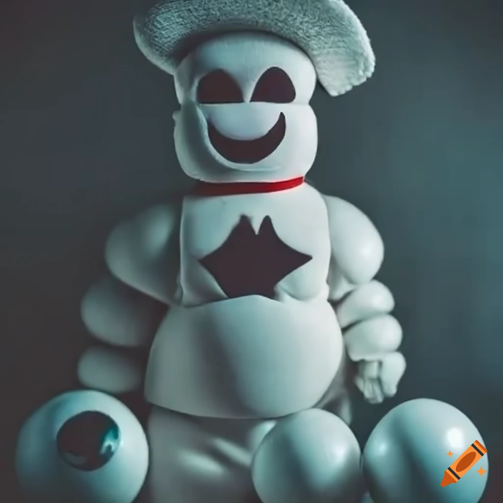Image of a marshmallow man bowling on Craiyon