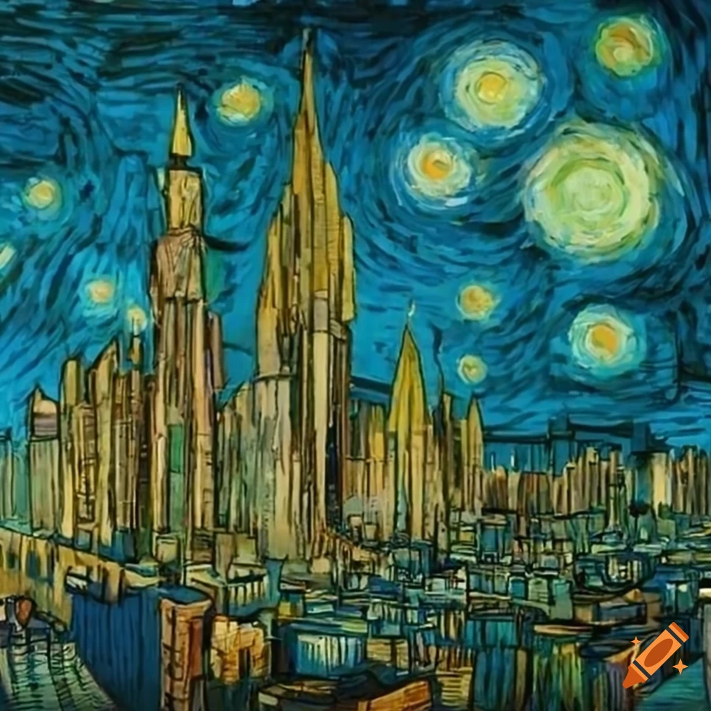blue-gray-skyscraper-in-a-drizzly-city-with-starry-night-vibes-on-craiyon