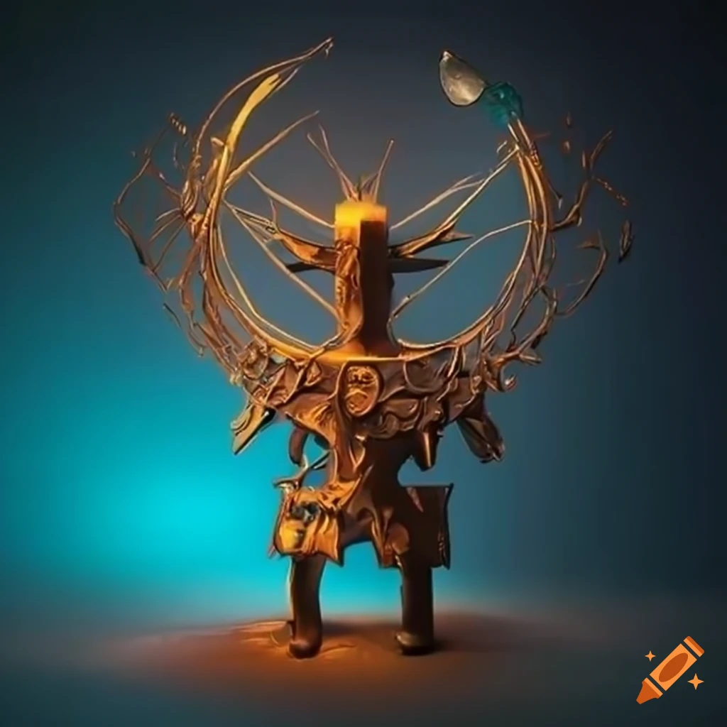 steel sculpture inspired by Zelda game