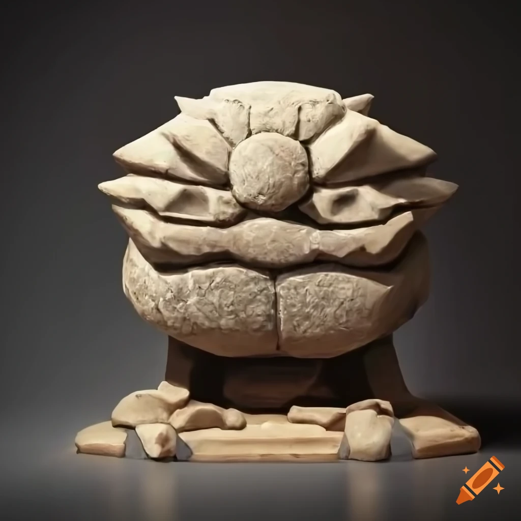 Stone sculpture of a zelda game character