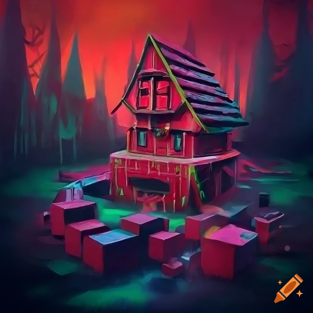 colorful acrylic sculpture of a horse house game piece