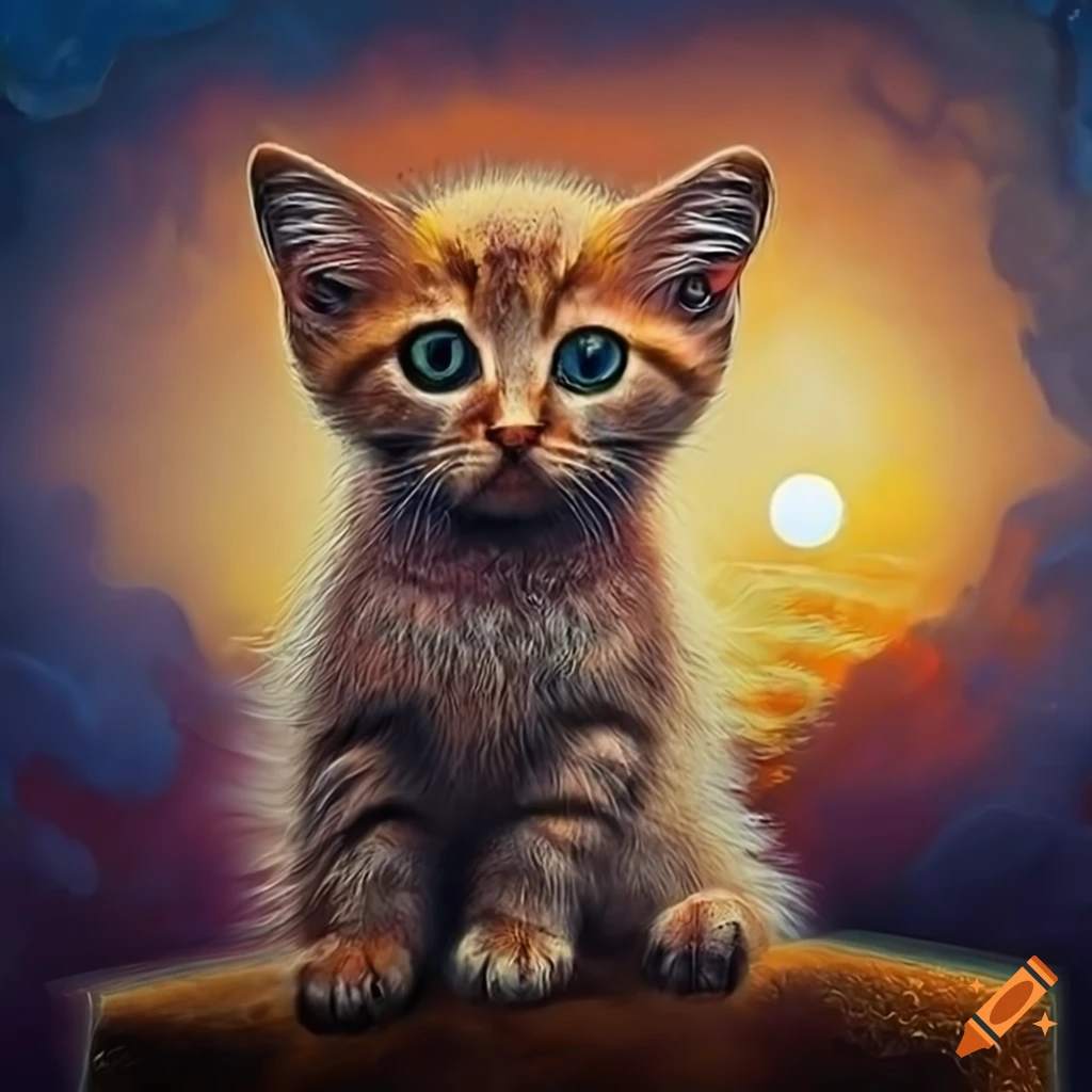 Adorable cat character on a Craiyon mariana by tommy and cover ostanik on book hardman