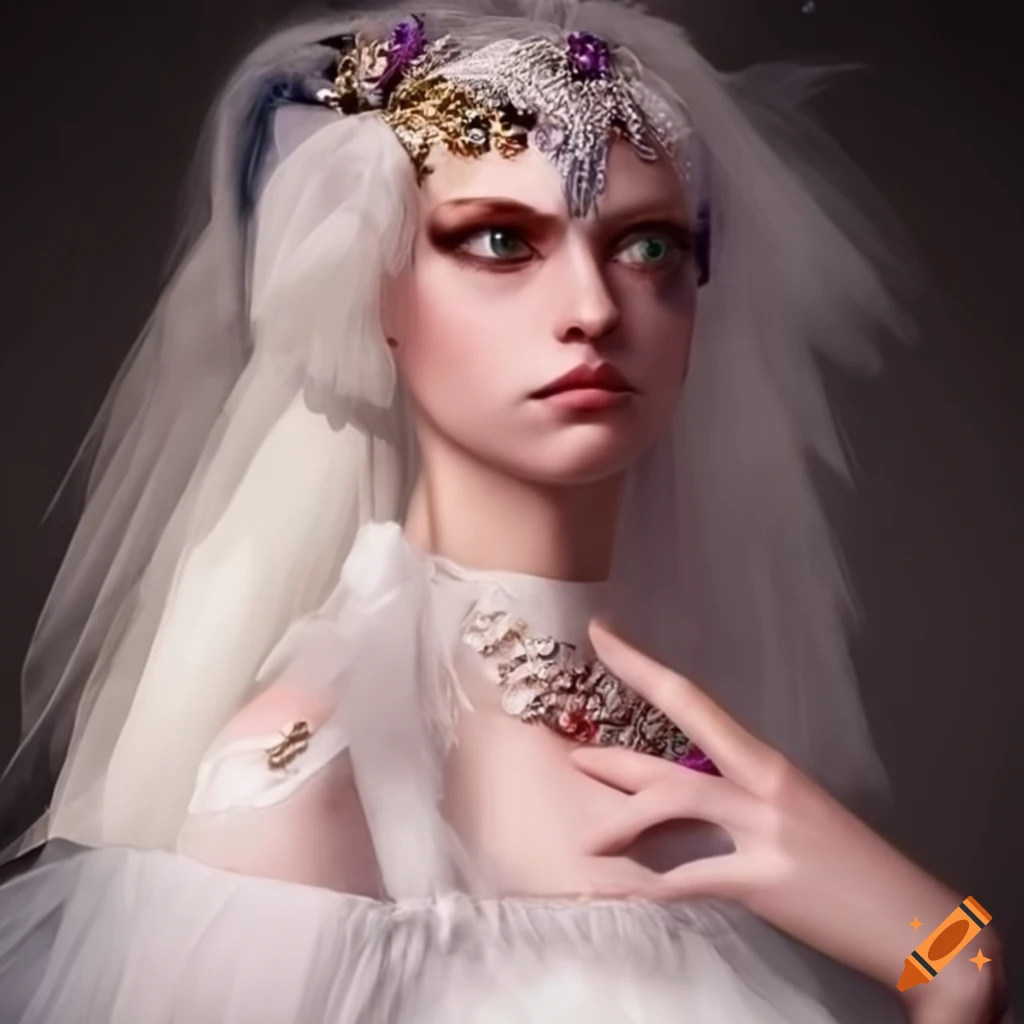 nonbinary-archangel-inspired-white-attire-with-furbelow