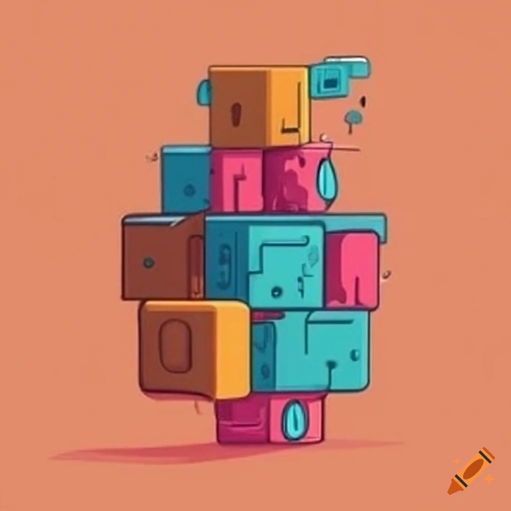 Quirky Blocks Puzzle Game On Craiyon