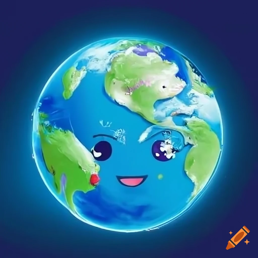 Happy Cute Earth Vector & Photo (Free Trial) | Bigstock