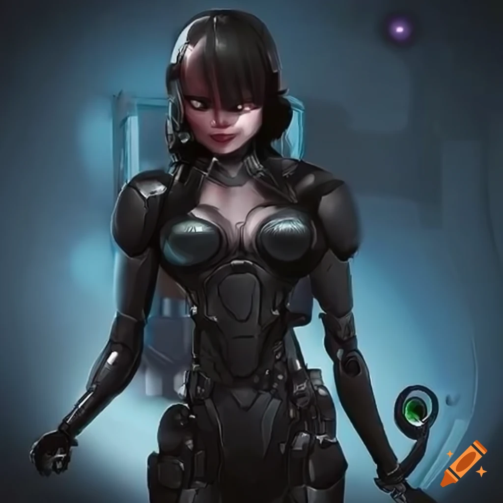 image of a female cyborg secret agent