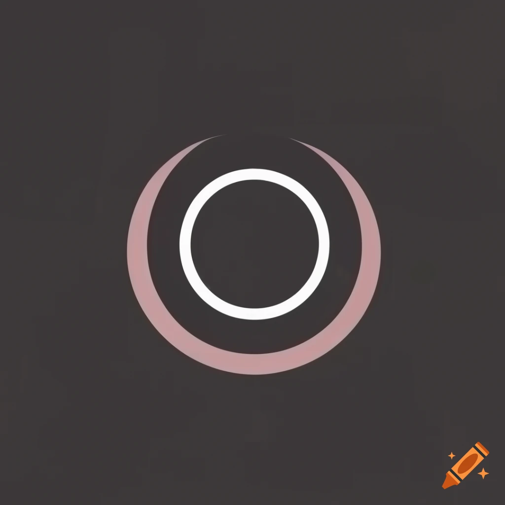Minimalist black hole logo on Craiyon