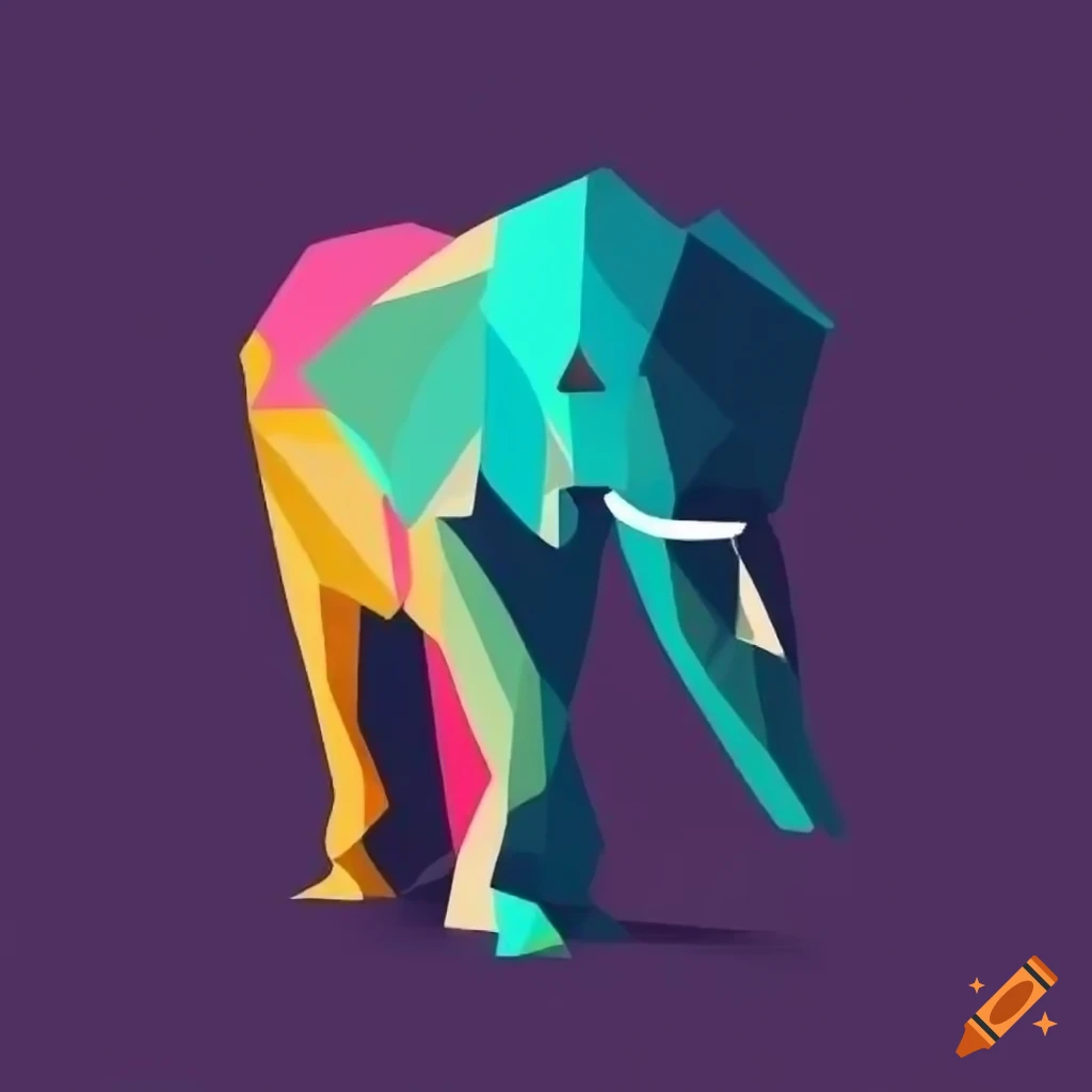 minimalistic-low-poly-mammoth-logo-on-craiyon