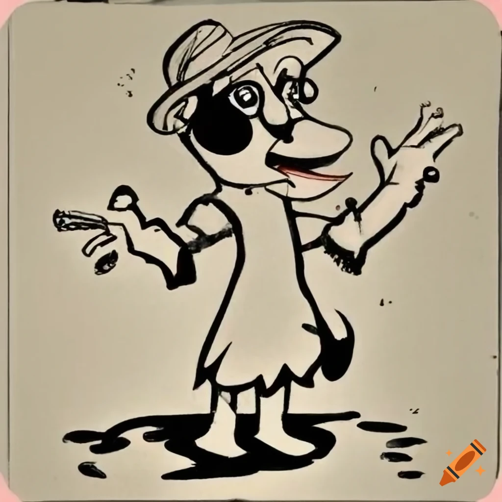 Cartoon character illustration on Craiyon