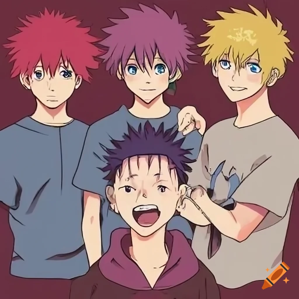 image of a group of boys enjoying their friendship