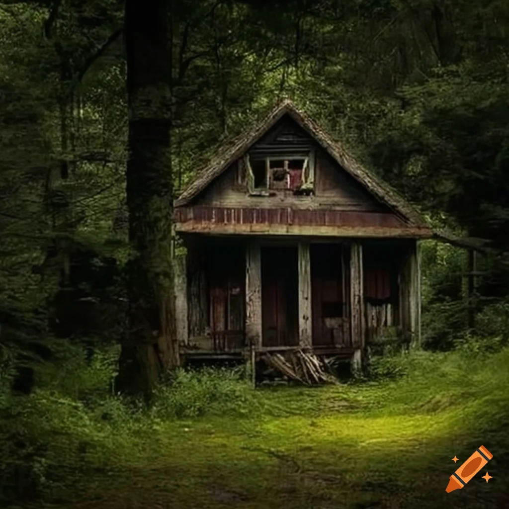 Imagen De Una Casa Abandonada En El Bosque On Craiyon 