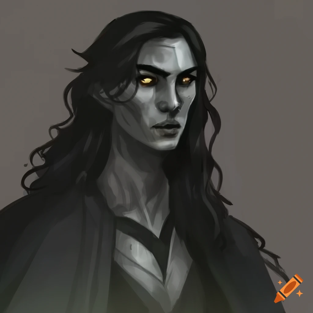 dark and intimidating male portrait
