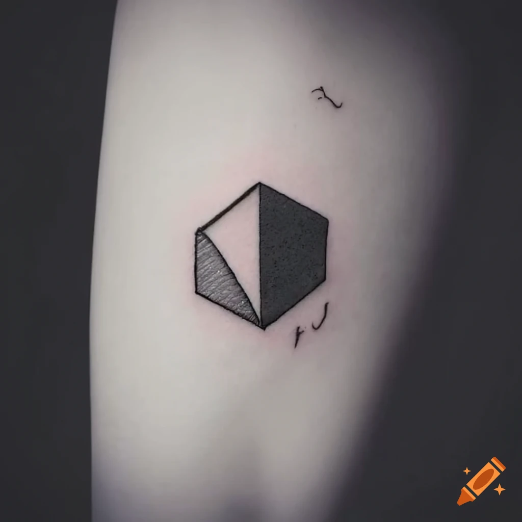 Polygonal Cube Shapes 3d Illusion Tattoo Stock Vector (Royalty Free)  274928543 | Shutterstock