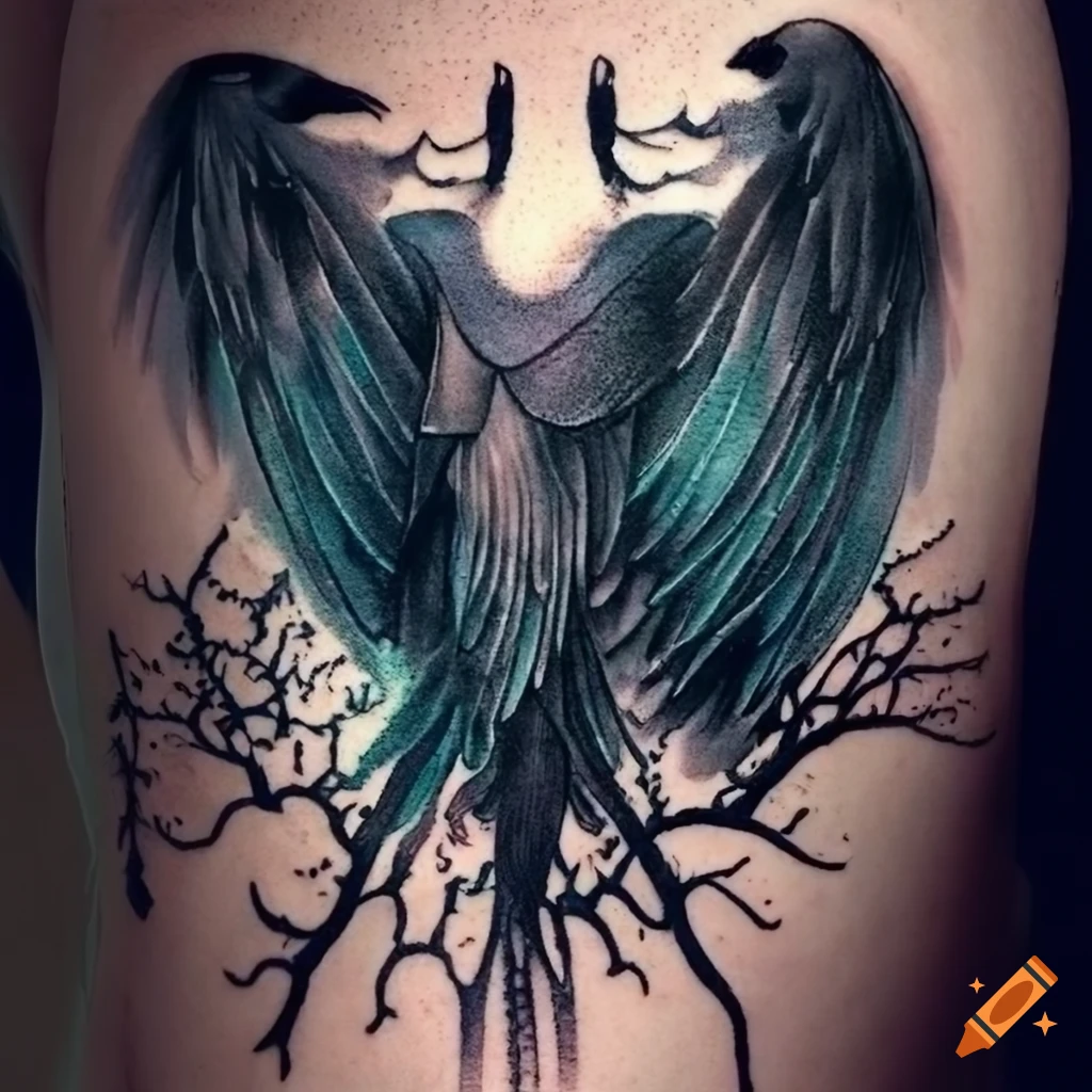 Tattoo uploaded by Tattoodo • Raven tattoo by Alexander James Hel  #AlexanderJamesHel #animaltattoos #blackwork #illustrative #darkart #crow # raven #birds #wings #feathers #nature • Tattoodo