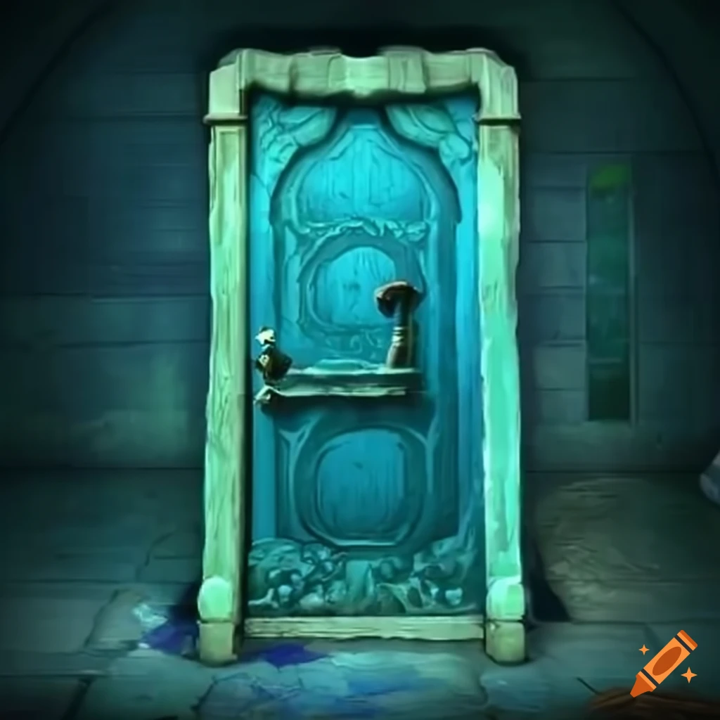 Hidden door in a zelda game