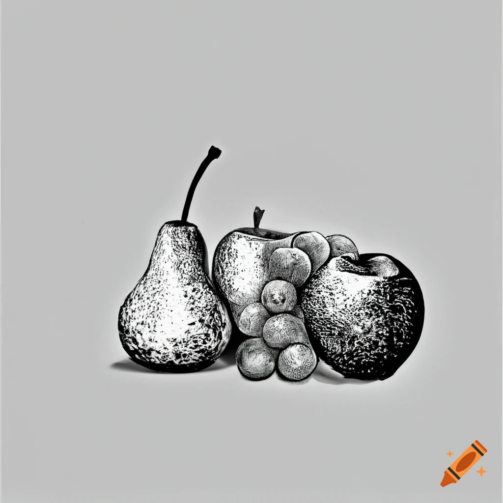 set fresh fruits handmade drawn Stock Vector Image & Art - Alamy