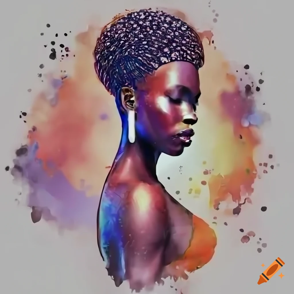 afrofuturism vector art with cinematic lighting
