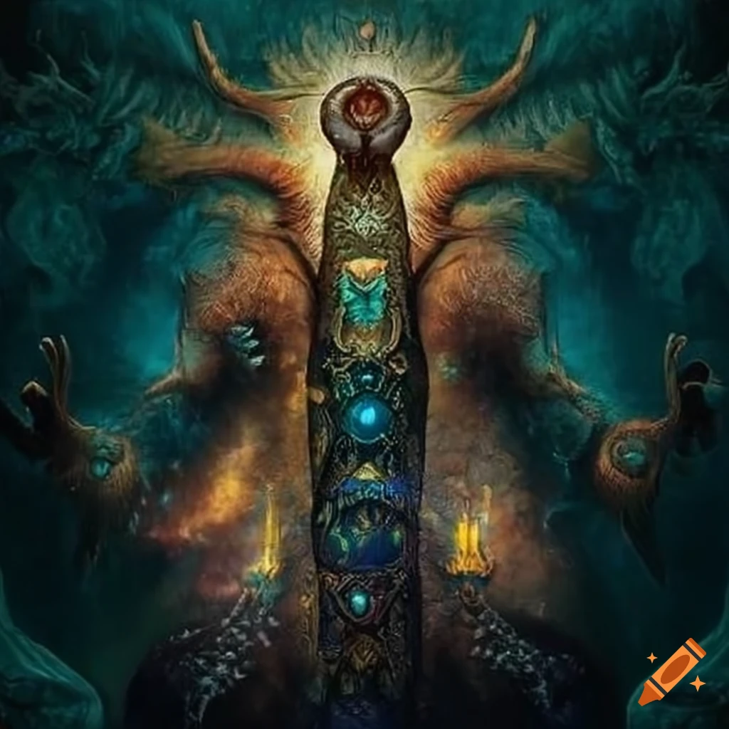 image of a shaman in a mystical state