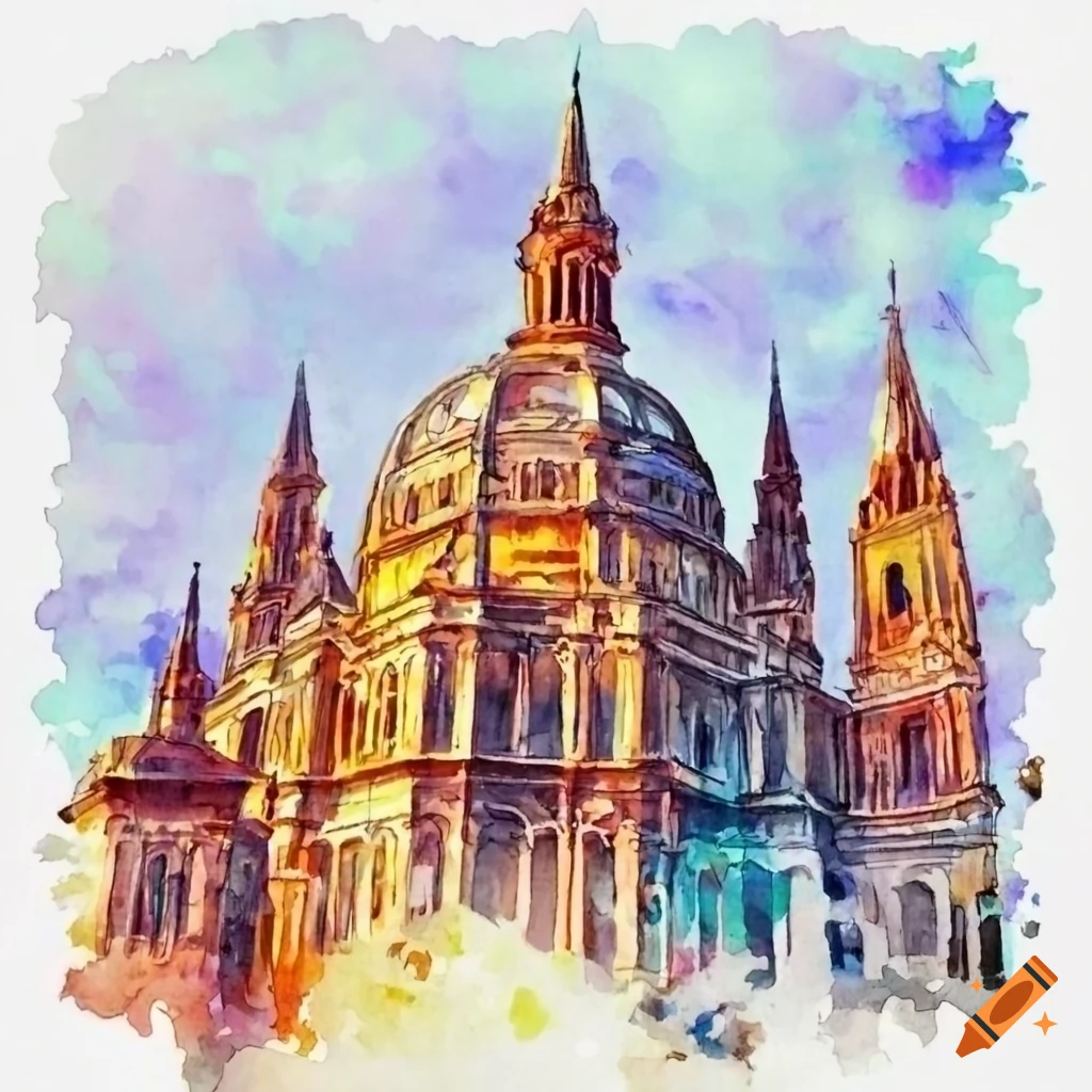 watercolor-illustration-of-famous-tourist-destinations-in-europe-on-craiyon