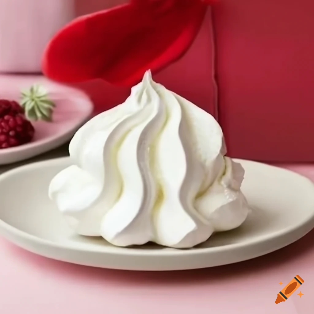 Close-up of a fluffy merengue on Craiyon