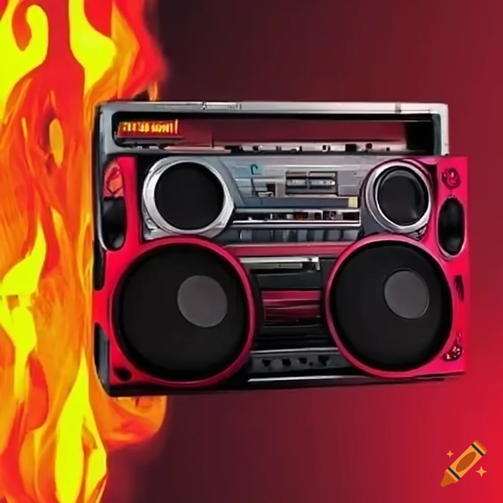 retro boombox