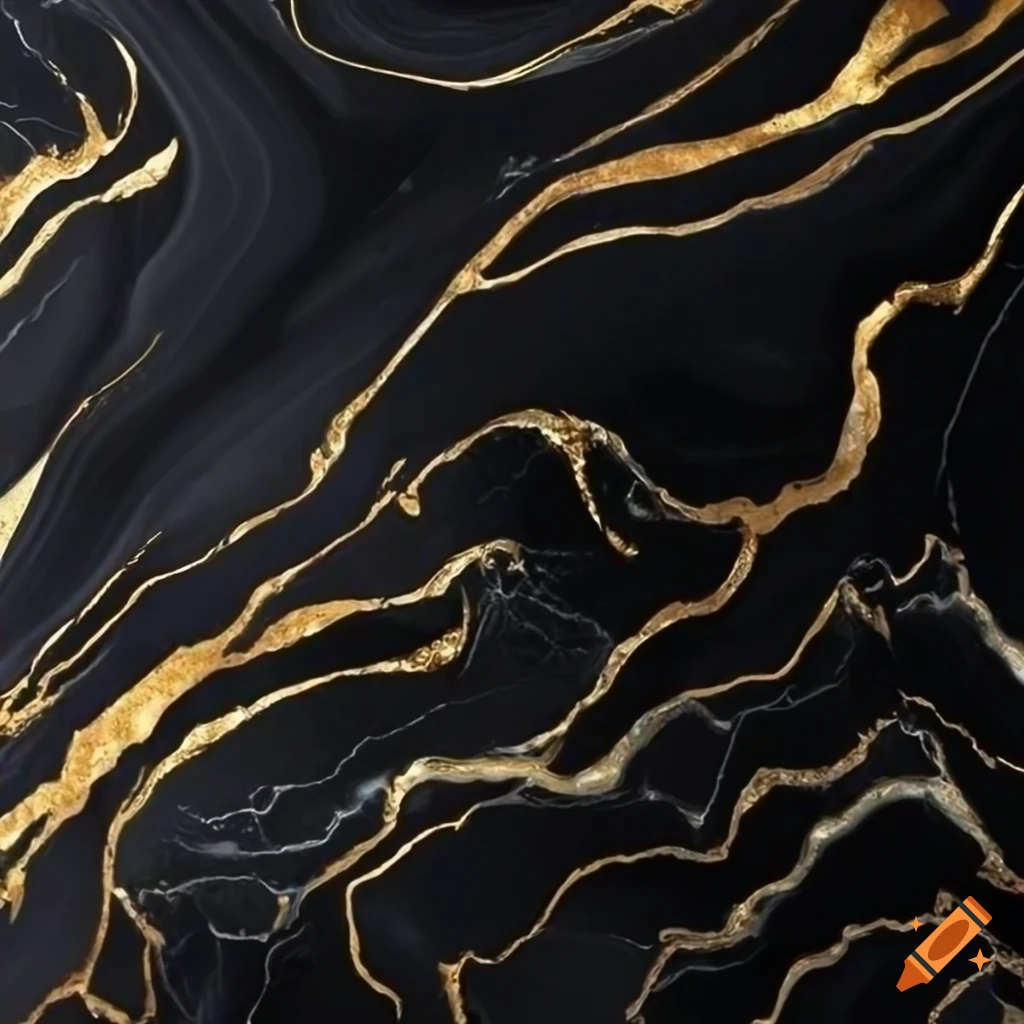 gold and black marble pattern