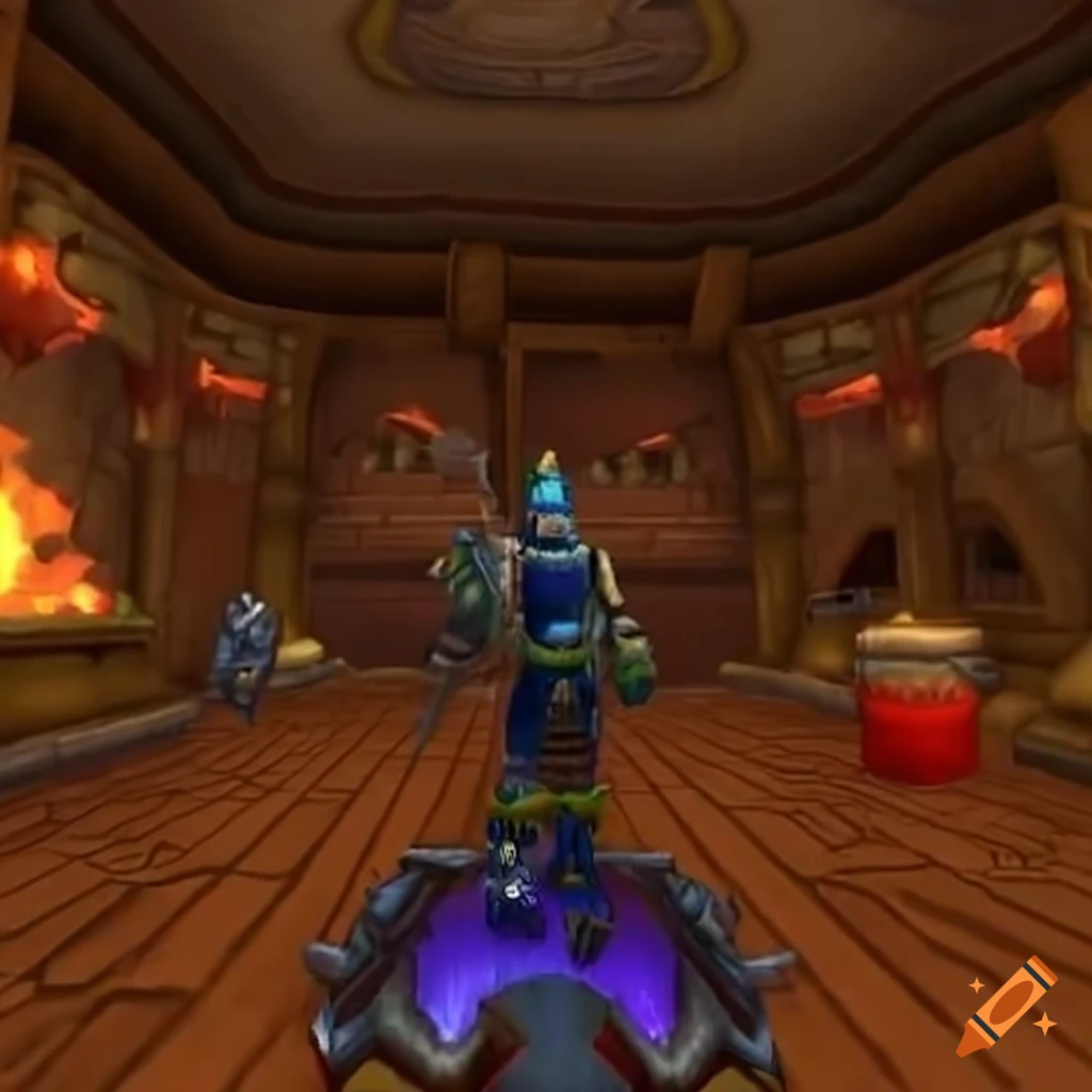 screenshot of WoW Arena gameplay on Craiyon