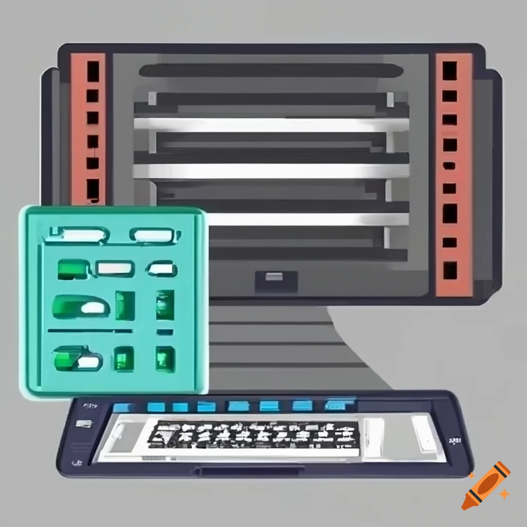 Server software feature diagram on Craiyon