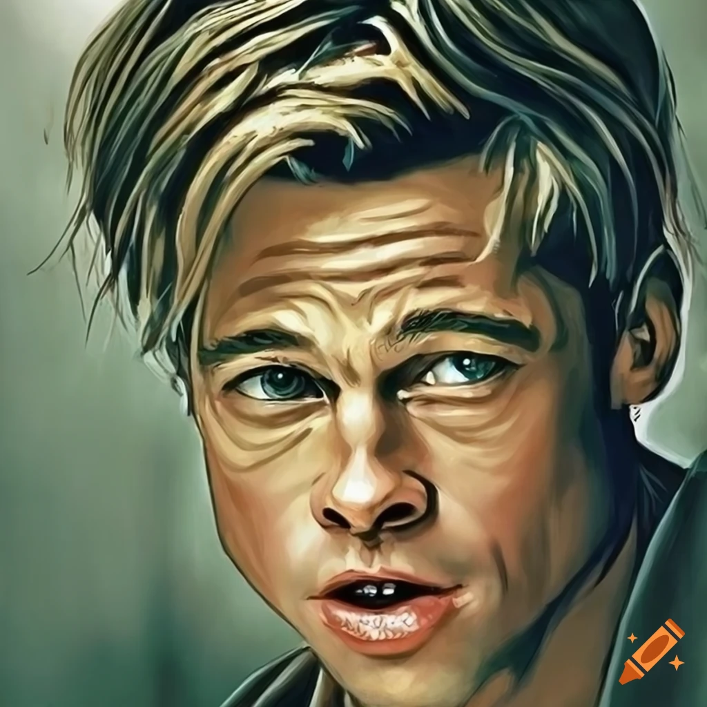 green Fight Club movie icons featuring Brad Pitt