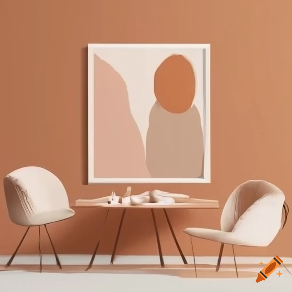 earthy-toned minimalistic boho artwork
