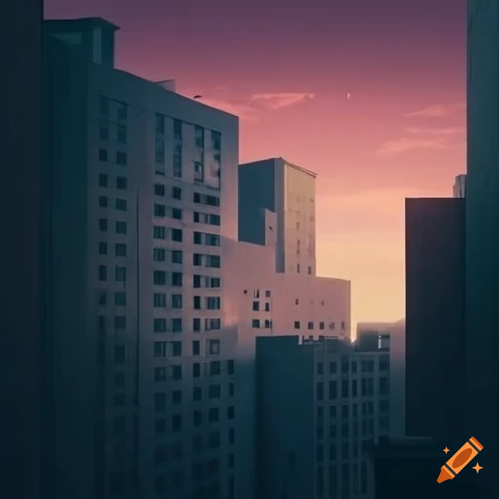 Interior of future apartment complex with blue lighting on Craiyon