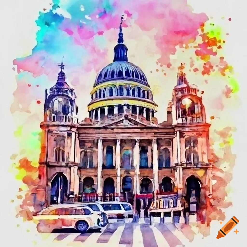 watercolor-illustration-of-famous-tourist-destinations-in-europe-on-craiyon