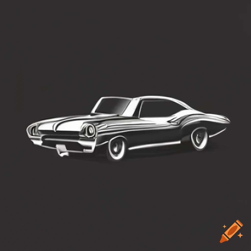 sleek logo design for a muscle car brand