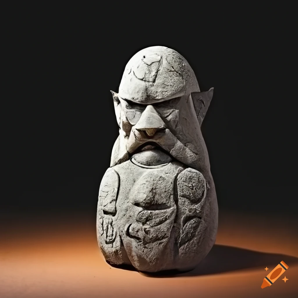 stone sculpture of a Zelda game by Rockwell
