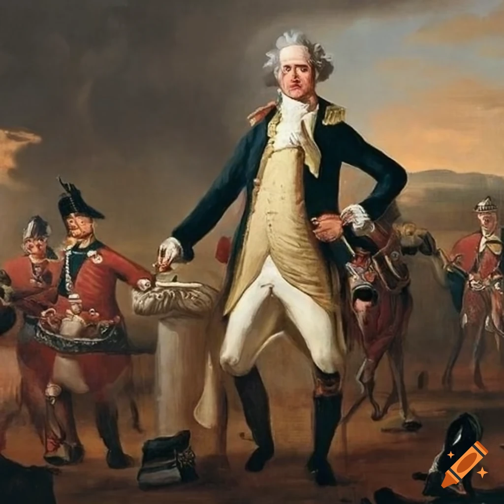 painting depicting the Battle of White Plains in 1776