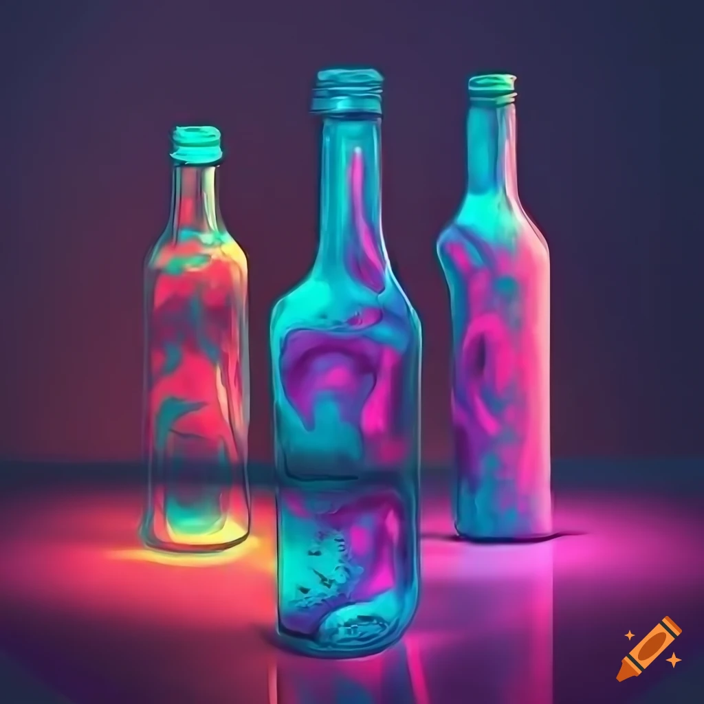 Bottle Of Alcohol On A Purple Background On Craiyon Bottle Of Alcohol On A Purple Background On Craiyon