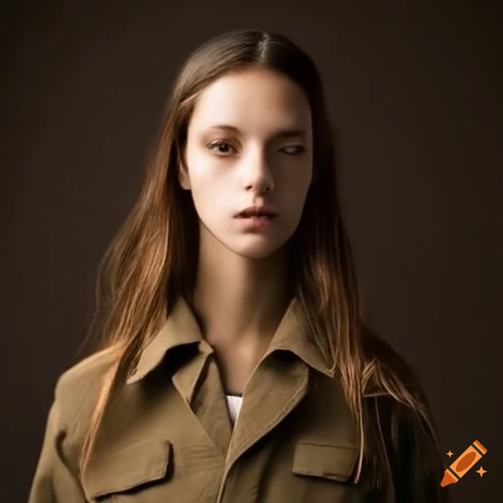 portrait of a female park ranger with brown hair