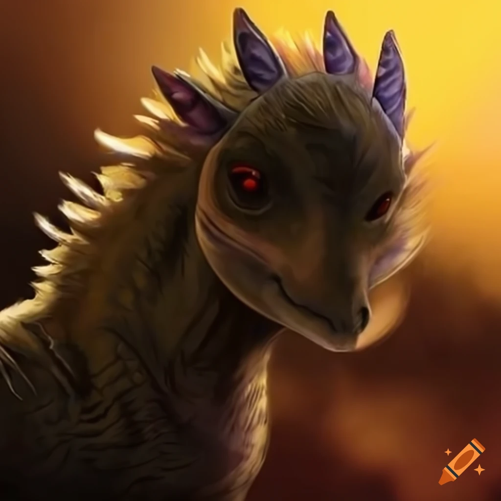 image of a pony dinosaur hybrid