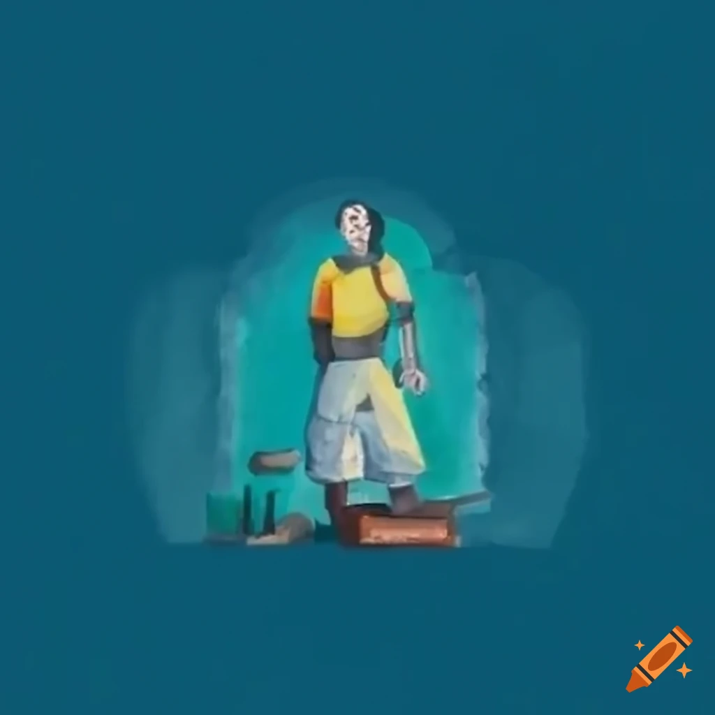 blacksmith forging a sword on an anvil