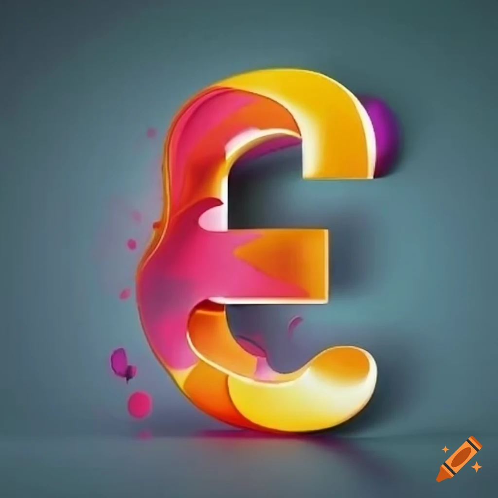 Bold and stylish letter e design on Craiyon