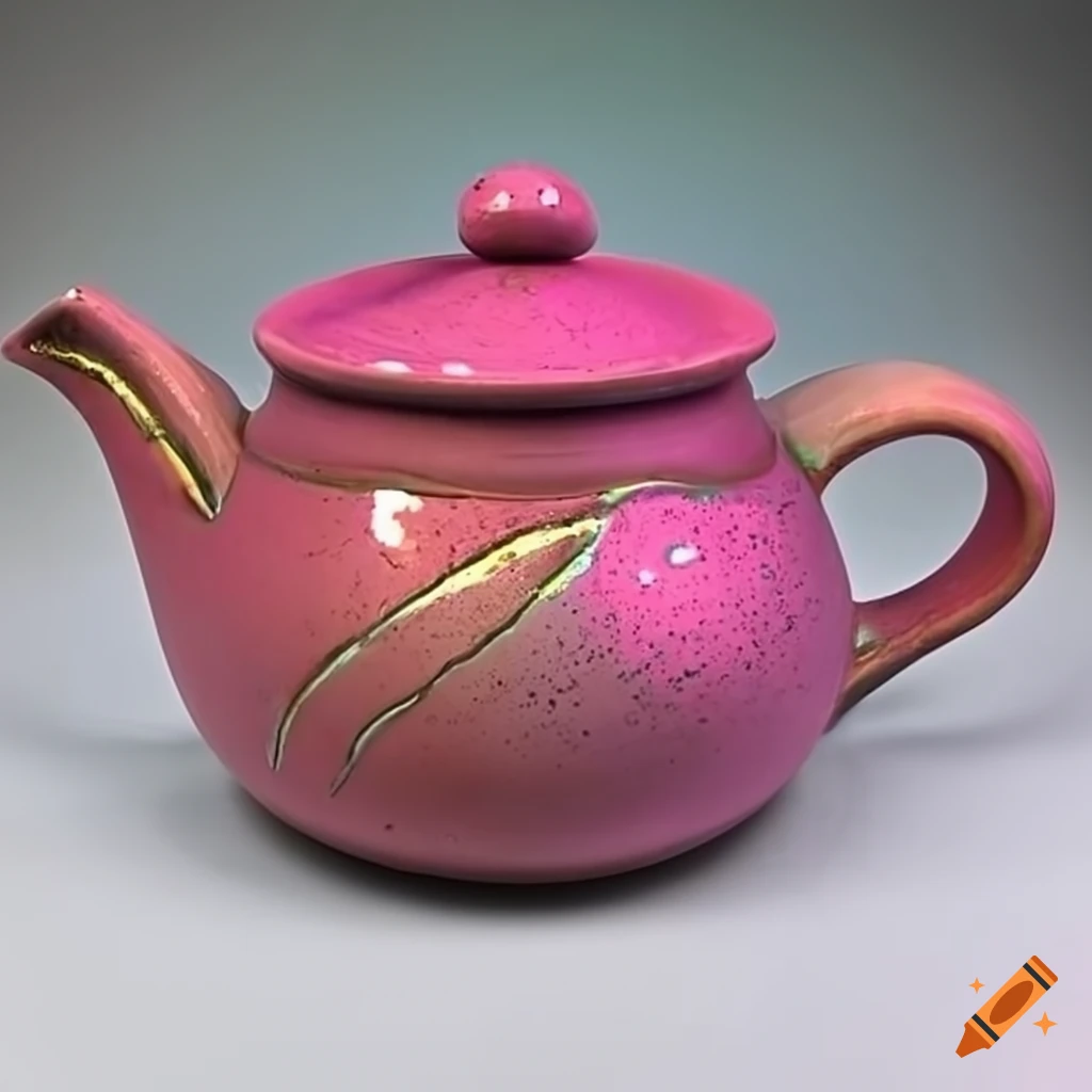 Abstract ceramic art with unique glazes and strong colors