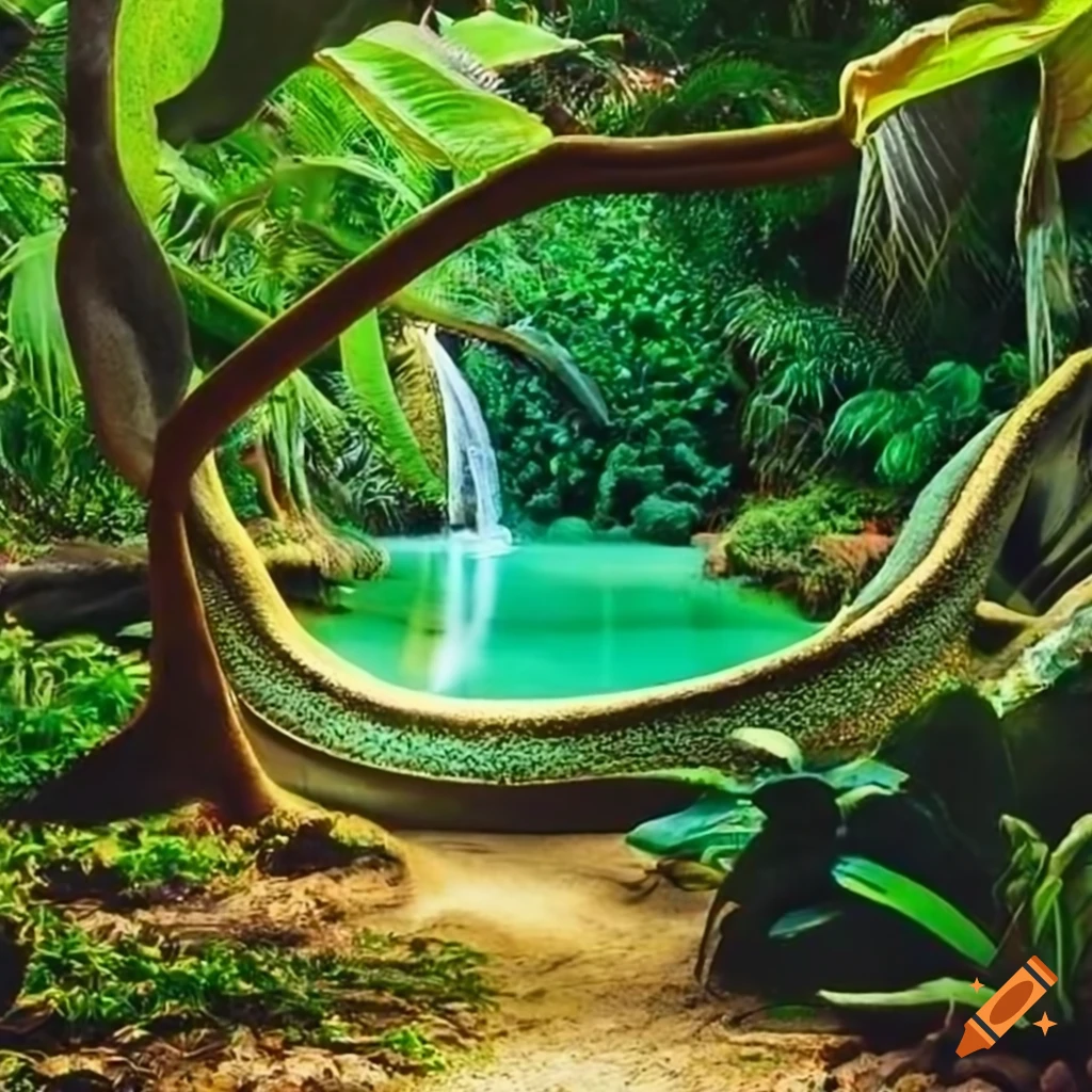 Scenic view of the garden of eden in seychelles on Craiyon