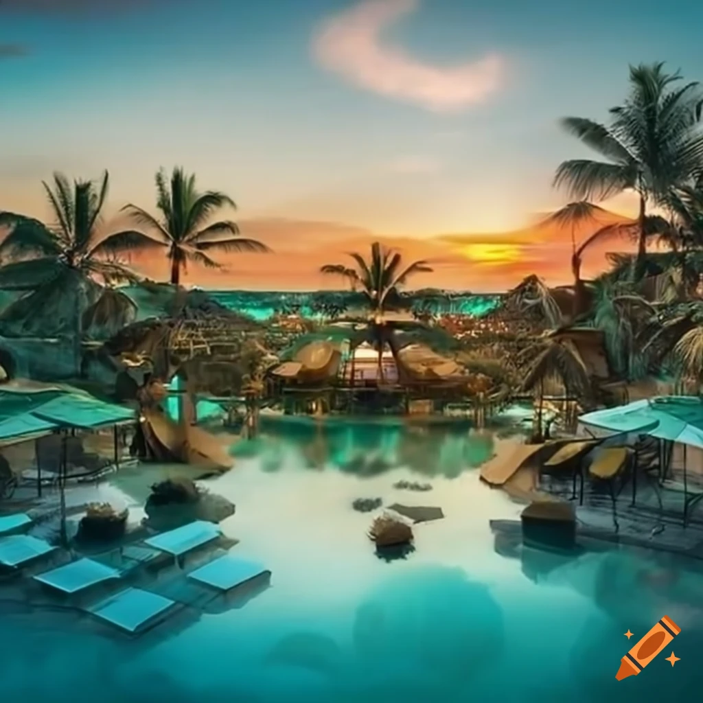 Luxurious Resort Inspired By Eden On Craiyon